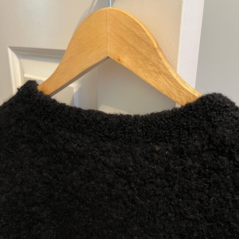 & Other Stories Women's Small Wool Chunky Fuzzy Cropped Pullover - Picture 10 of 12